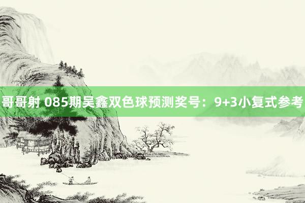 哥哥射 085期吴鑫双色球预测奖号：9+3小复式参考