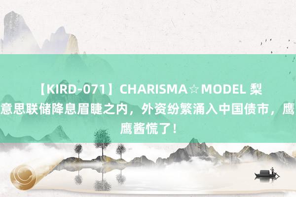 【KIRD-071】CHARISMA☆MODEL 梨々花 好意思联储降息眉睫之内，外资纷繁涌入中国债市，鹰酱慌了！