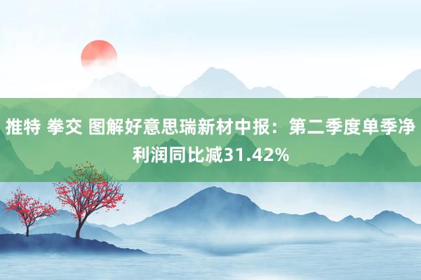 推特 拳交 图解好意思瑞新材中报：第二季度单季净利润同比减31.42%