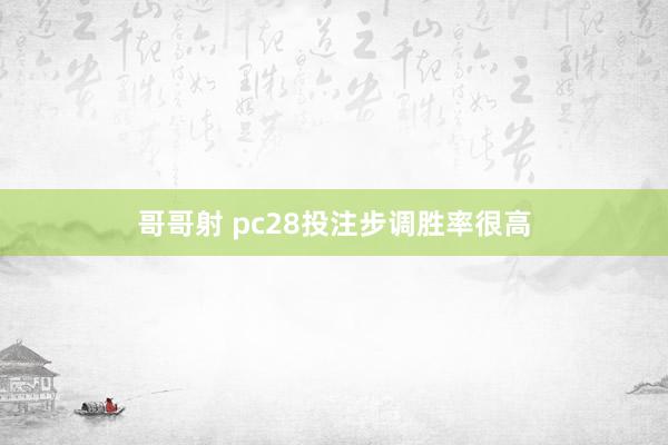 哥哥射 pc28投注步调胜率很高